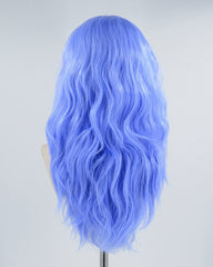 Blue Curly Synthetic Lace Front Wig WW332