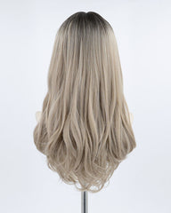 Ombre Ash Grey Synthetic Wig HW128