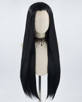 32 Inch Long Black Synthetic Lace Front Wig WW169