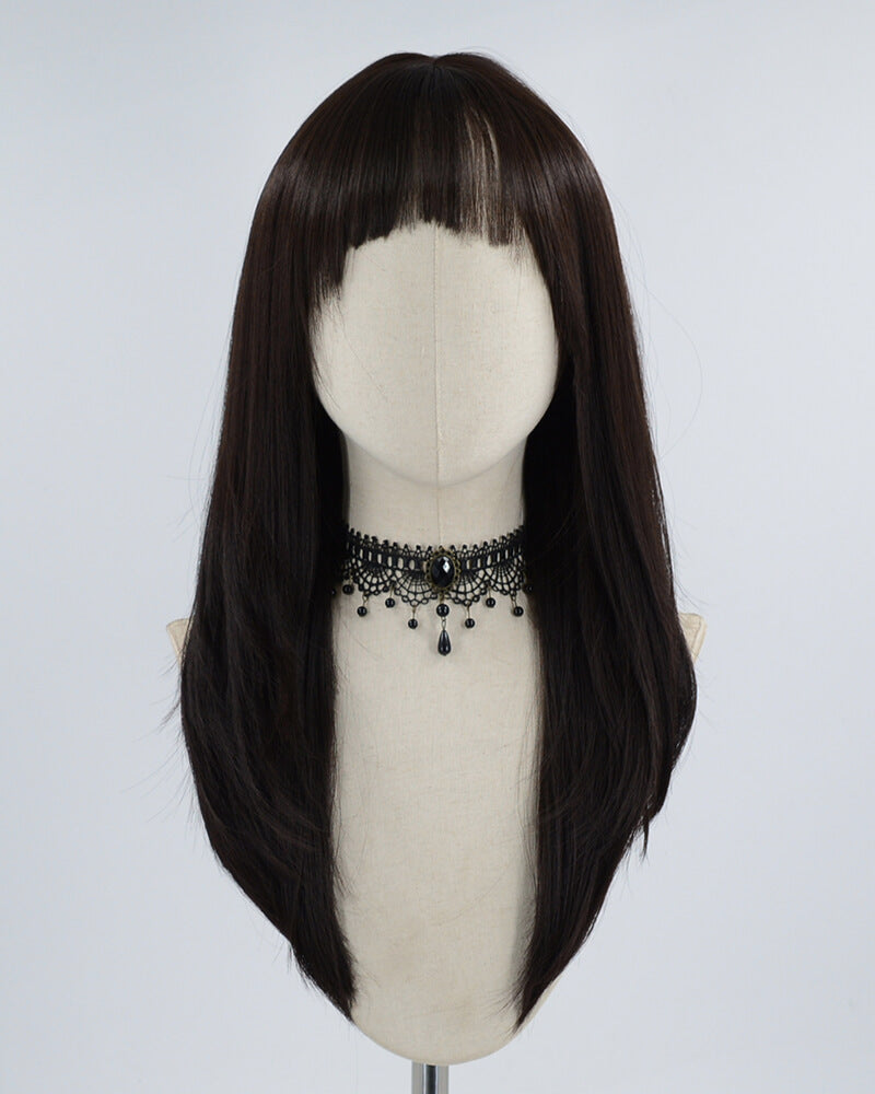 Black Synthetic Wig HW208