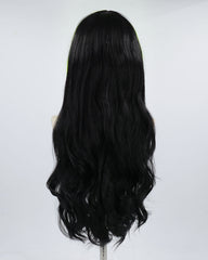 Neon Green Black Synthetic Wig HW127