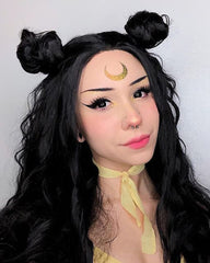 Black Wavy Synthetic Lace Front Wig WW008