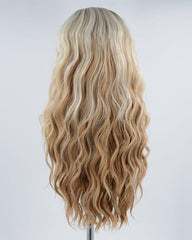 Ombre Brown Blonde Synthetic Lace Front Wig WW422