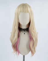 Blonde Pink Synthetic Wig HW185