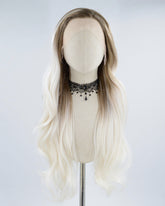 Brown Ombre Blonde Synthetic Lace Front Wig WW421