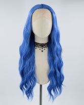 Blue Synthetic Lace Front Wig WW073