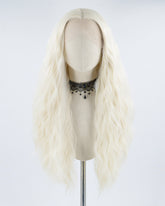 Platinum Blonde Curly Synthetic Lace Front Wig WW334