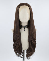 Wavy Brown Synthetic Lace Front Wig WT034