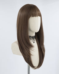 Natural Brown Synthetic Wig HW129