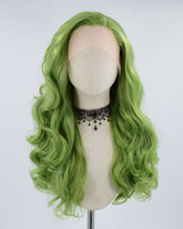 Green Synthetic Lace Front Wig WW453