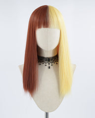 Half 613 Half Red Synthetic Wig HW144