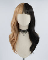 Half Black Half Brown Synthetic Wig HW194