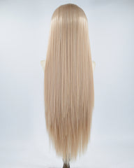 30Inch Brown Long Straight Synthetic Lace Front Wig WW477