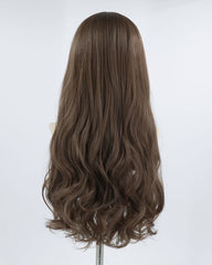 Long Brown Wavy Synthetic Wig HW133