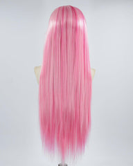 Mixed Pink Synthetic Lace Front Wig WW397