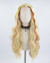 Mixed Blonde Wavy Synthetic Lace Front Wig WW497