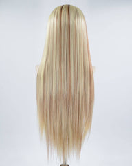 Mixed Blonde Synthetic Lace Front Wig WW386