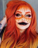 Mixed Orange Ombre Synthetic Lace Front Wig WW012