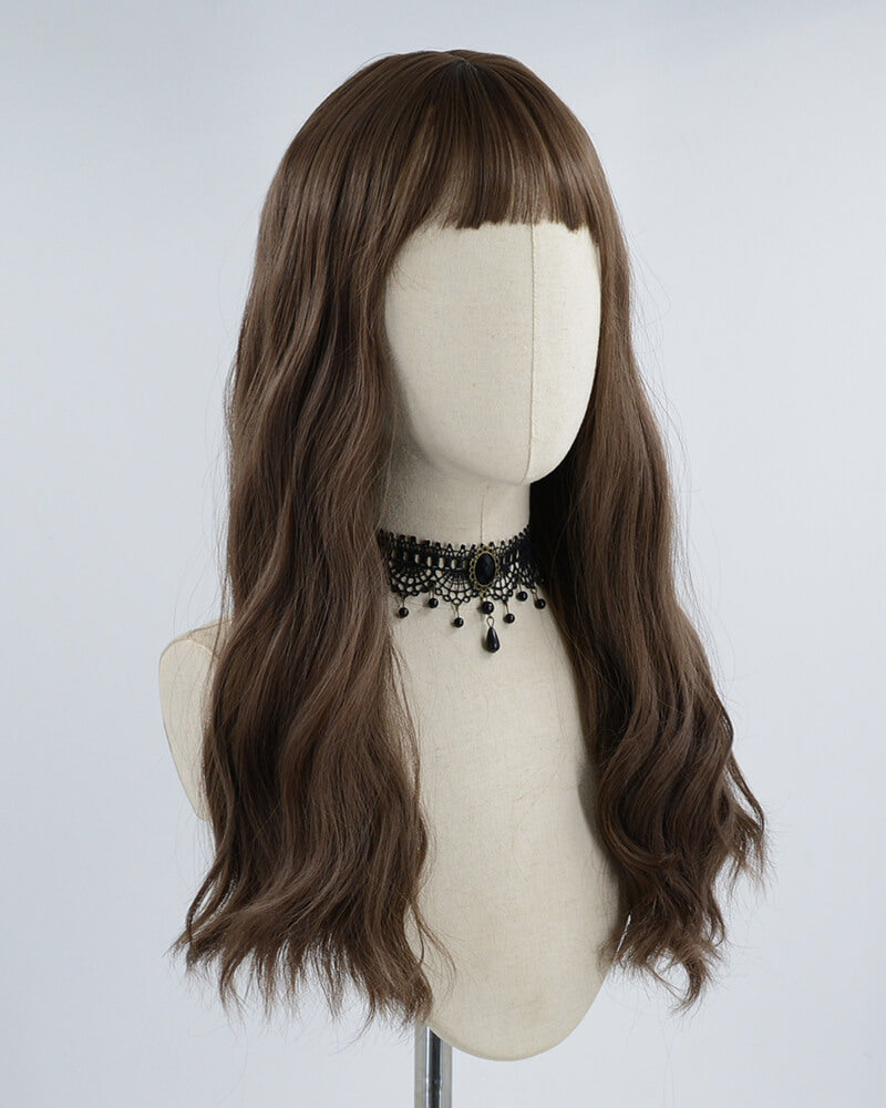 Brown Wavy Hard Front Wig HW063