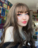Brown Wavy Hard Front Wig HW063