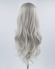 Grey Wavy Synthetic Lace Front Wig WT208