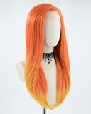 Mixed Orange Synthetic Lace Front Wig WW012
