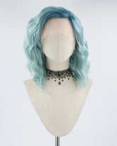 Green Curly Short Synthetic Lace Front Wig WW357