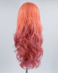 New Ombre Pink Synthetic Lace Front Wig WW402