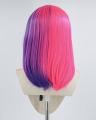 Hot Pink Purple Synthetic Lace Front Wig WW445