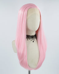 Pink Synthetic Lace Front Wig WW454