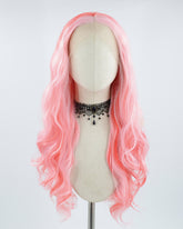 New Pink Synthetic Lace Front Wig WW491