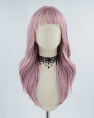 Pink Wavy Synthetic Wig HW184