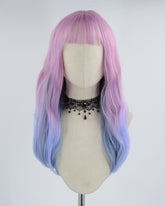 Purple Ombre Blue Synthetic Wig HW203