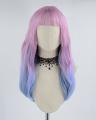 Purple Ombre Blue Synthetic Wig HW203