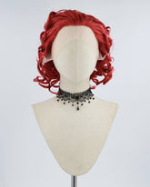 Red Short Curly Synthetic Lace Front Wig WW424