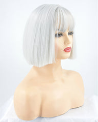Silver Hard front Wig HW017