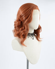 Cooper Red Wavy Synthetic Lace Front Wig WW316