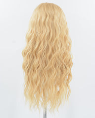 Blonde Curly Synthetic Lace Front Wig WW969