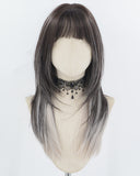 Black Grey Synthetic Wig HW748