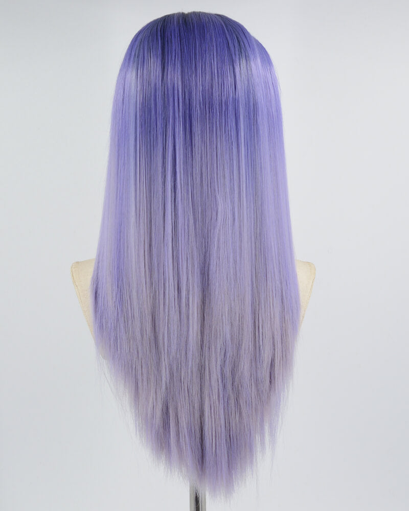 Ombre Purple Synthetic Lace Front Wig WW356