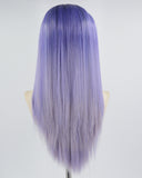 Ombre Purple Synthetic Lace Front Wig WW356