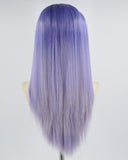 Ombre Purple Synthetic Lace Front Wig WW356