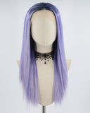 Ombre Purple Synthetic Lace Front Wig WW356