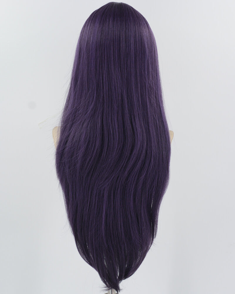 30inch Long Purple Synthetic Wig HW687