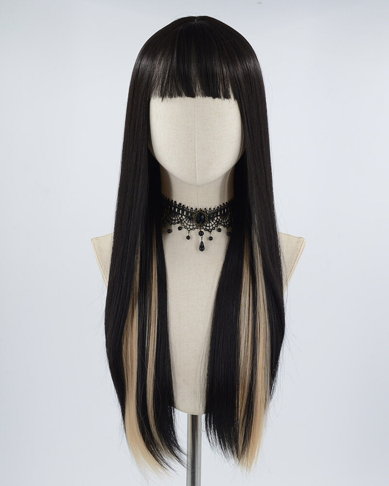 Black Brown Synthetic Wig HW271