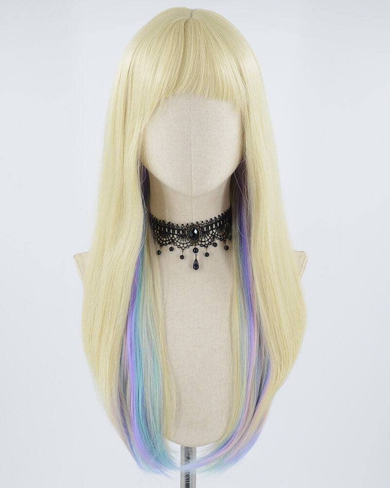 613 Blonde Colorful Synthetic Wig HW341