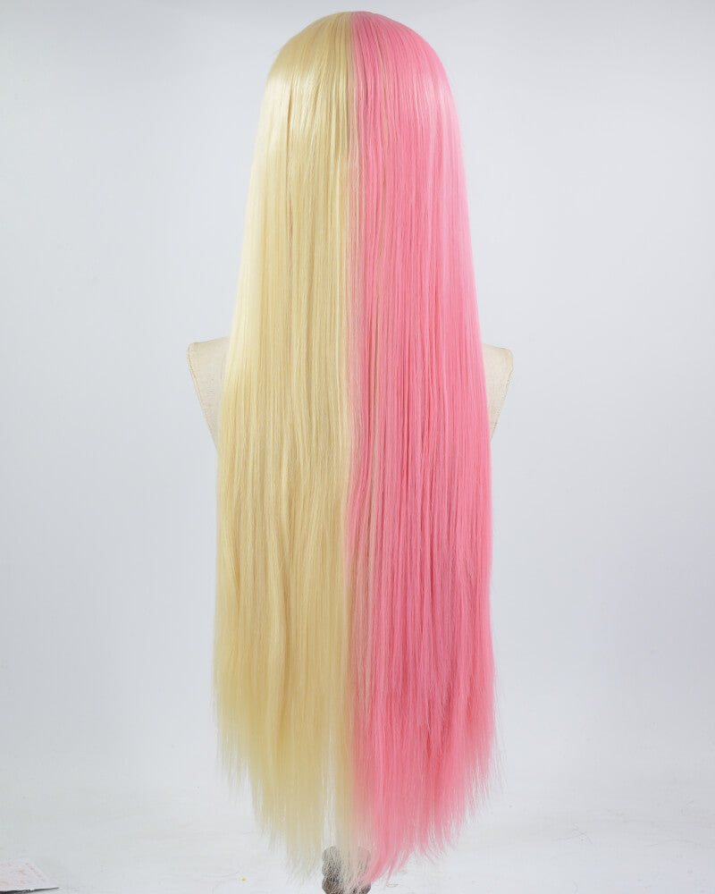 613 Blonde Pink Synthetic Wig HW370
