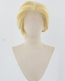 613 Blonde Short Synthetic Lace Front Men's Wig MW006