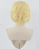 613 Blonde Short Synthetic Lace Front Men's Wig MW006