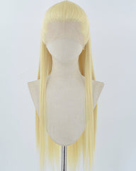 613 Blonde Straight Synthetic Lace Front Men's Wig MW054